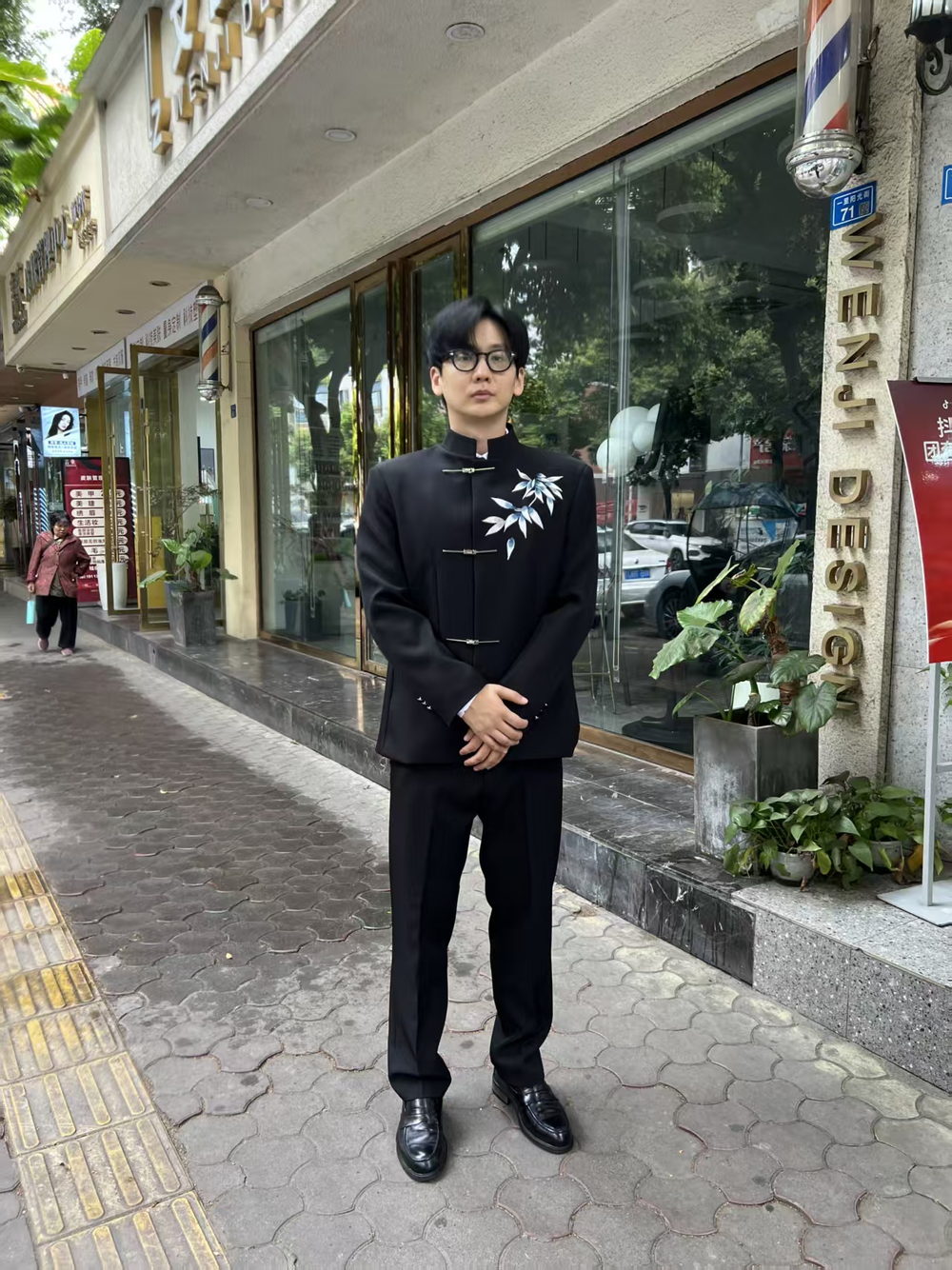 中式立领新郎礼服